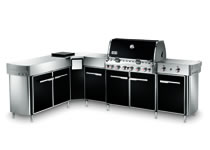 Summit® Grill Center With Left-Hand Social Area: Black
